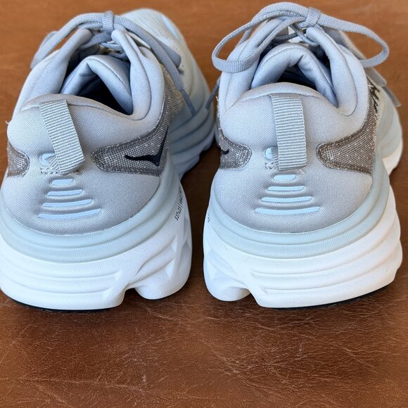 HOKA Men's Gray Bondi 8 Shoes 9.5 - Picture 11 of 17